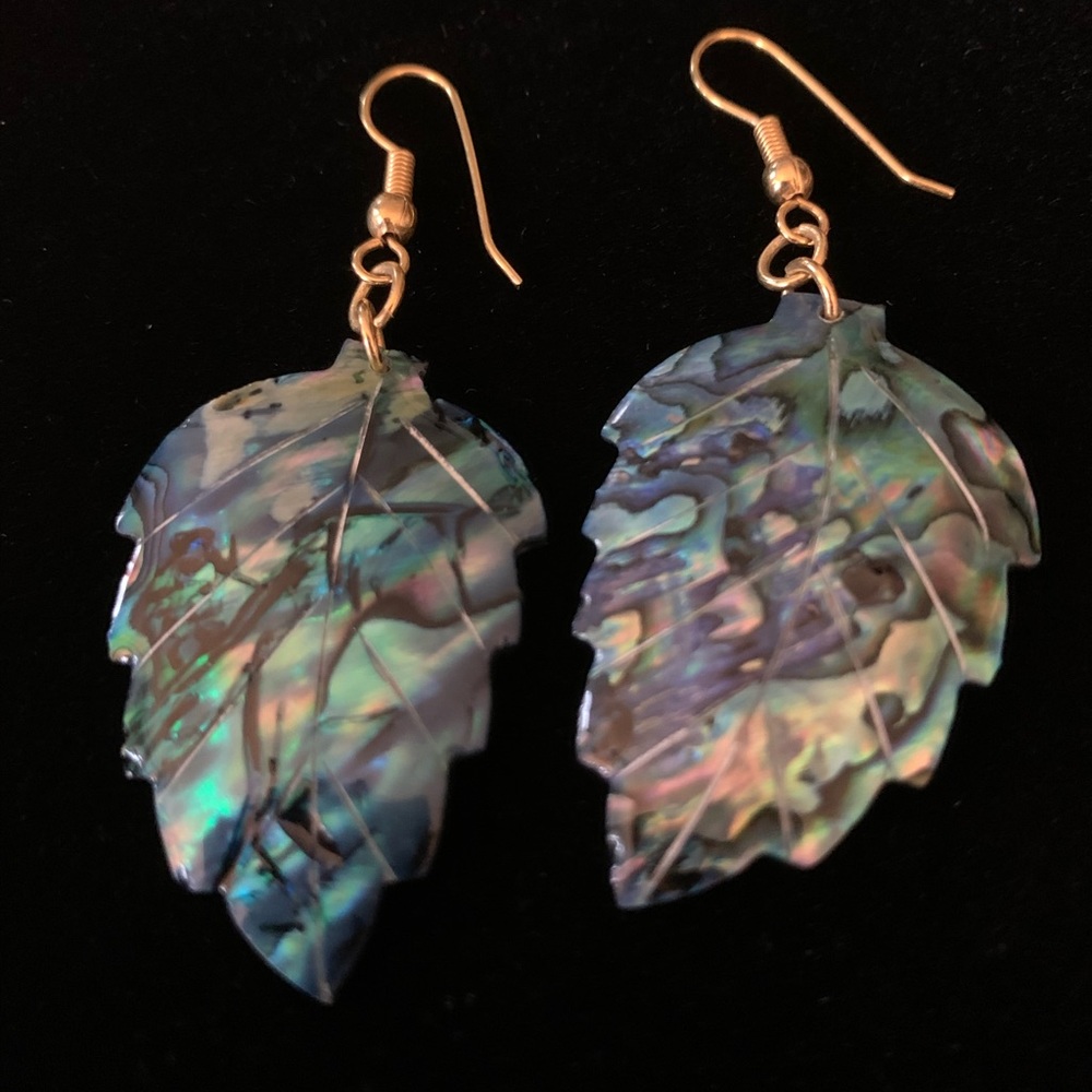 Abalone Shell Earrings - Picture 2 of 5